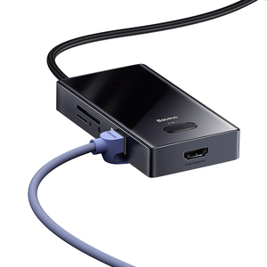 Baseus 8-Port Type-C Usb <strong>Hub</strong> 3.0 Plug DP Cable <strong>Network</strong> Card <strong>Computer</strong> Laptop Phone Tablet Adapter - Product Image 2