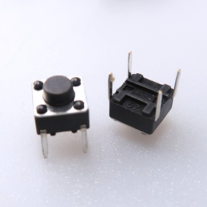 6x 6mm 4ピンマイクロタクトスイッチ90度直角垂直マウント触覚プッシュボタンスイッチ