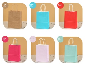 Printing Plain Brown Kraft Paper Bag With Twisted <strong>String</strong> <strong>Handle</strong> Custom Paper Shop Bags With Your Own Logo - Product Image 5