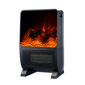 ポータブル電気ヒーター3 Dリアルな炎ログ効果8 Hタイマーリモコン - Product Image 2