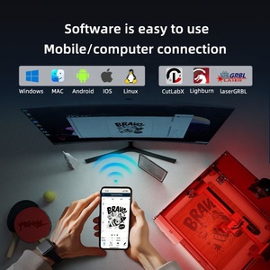 2025 DAJA 5W portátil Mini CNC grabador láser cortador DIY APP Control máquina de grabado láser madera vidrio papel piedra AI pulsado - Product Image 5
