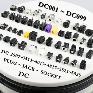DC-007/DC007ซ็อกเก็ตชุบทอง5.5mm 2.5mm 2.1mm 2.0mm 10A 12V ตัวเมียแจ็ค DC ชนิด PCB ขั้วต่อ6 PIN - Product Image 3