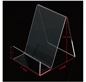 Rõ ràng Acrylic cuốn sách đứng hiển thị lớn giá giữ cuốn sách giá vẽ cho sách âm nhạc tấm tác phẩm nghệ thuật CD máy tính bảng dễ dàng hiển thị - Product Image 3