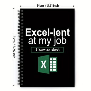 Спиральный блокнот-Excel-одолжил на моей работе веселый бухгалтер и аналитик данных подарок для офиса и домашнего использования, ежедневные канцелярские принадлежности - Product Image 2