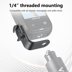 VRIG AC22 Insta360 X4/X3/X2 spor & eylem kamera aksesuarları için 1/4 vida ile soğuk ayakkabı braketi dağı - Product Image 3