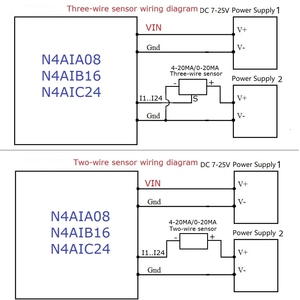 Módulo de colector de corriente de entrada analógica 8-24CH 4-20MA a RS485, placa MODBUS RTU para Sensor de presión de termopar PT100 K DC 12 24V - Product Image 4