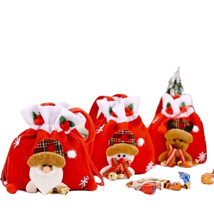ホームのクリスマスデコレーション子供のためのクリスマスギフトバッグ2021年新年カーストナビダッドデコラシオネパラエルホガー