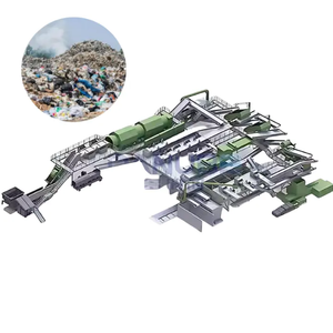 Maquinaria de tratamiento de residuos subterráneos de nuevo diseño, sistema de clasificación y reciclaje de residuos de vertederos con máquina trituradora de residuos sólidos - Product Image 1