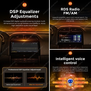 NaviFly araba radyo Android ekran Dvd OYNATICI oto elektronik 4G LTE DSP araç-play için Jaguar XE XEL F-PACE DVR FM AM RDS USB RCA - Product Image 2