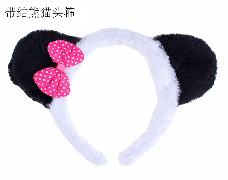 White Panda with bow tie