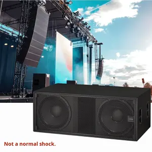 RM28SUB Großer Bühnen-Ultra-Niederfrequenz-Metall-Subwoofer mit Netzanschluss, Stereo, Dual 18 Zoll, 1600W Hochleistungs-Basskanone - Product Image 2