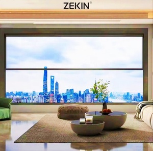 Zekin elektrikli asansör pencere üreticisi fabrika doğrudan otomatik sürgülü pencere ekran fiyat ile çift bölmeli pencere - Product Image 6