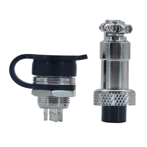GX12 GX Series ตัวเชื่อมต่อแบบวงกลมการบิน 2-Pin ชายและหญิงซ็อกเก็ตแผงชนิดน็อตพร้อมปลั๊กลวด - Product Image 6