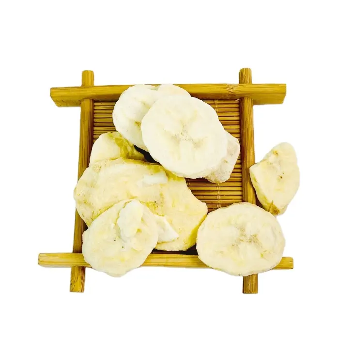 Venta al por mayor de alta calidad OEM personalizable Air Dry Freeze Dried Banana Chips Slices