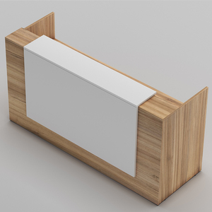 Bán buôn bàn tiếp tân đồ nội thất văn phòng phía trước bàn tiếp tân Walnut Màu tiếp tân bàn văn phòng - Product Image 1