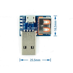 Scheda adattatore USB da maschio a femmina Micro-USB a intestazione/tipo-C 4P 2.54mm per microcontrollori e processori FPGA - Product Image 4
