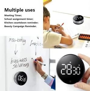 OEM Mini Design magnetico rotante conto alla rovescia Timer LCD Display digitale cronometro ruotare Timer con cuscinetto antiscivolo - Product Image 5