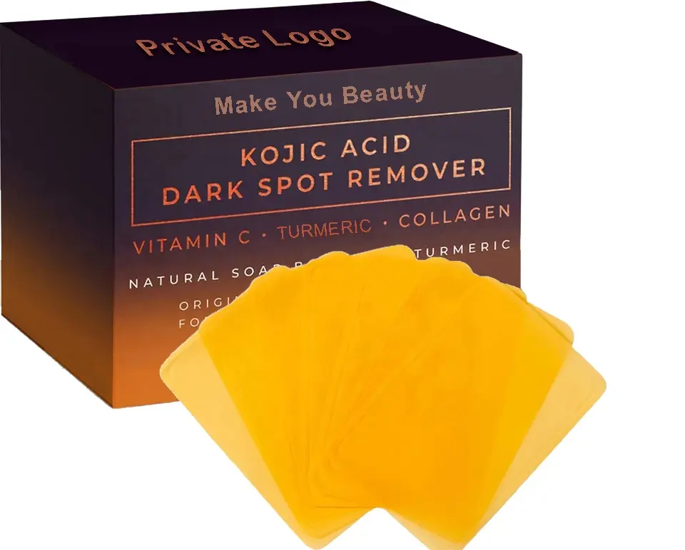 Private Label Kojic Acid Dark Spot Corrector Paper Soap Wholesale Turmeric Whiteninig Kojic Acid Soap