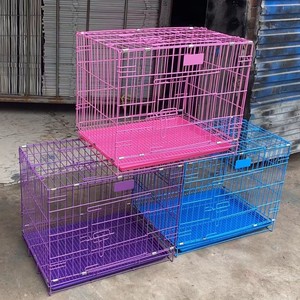 实心图案金属小线狗笼宠物板条箱出售 - Product Image 1