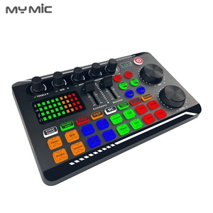 MY MIC X6-tarjeta de sonido usb externa para estudio profesional, mezclador de audio en vivo, entrada de micrófono para transmisión en directo