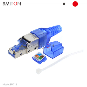 Red sin herramientas Ftp Stp Blindado Cat6a Conector Modular Rj45 8p8c Enchufe Modular - Product Image 2