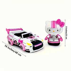 16 "/40cm & sanrios HelloKitty Speed Racer sang trọng-PINKY Racer Car & HelloKitty búp bê, đồ chơi sang trọng mềm mại, thú nhồi bông quà tặng - Product Image 6