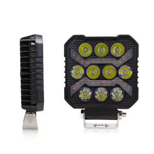JHSハイパワーLEDワークライト10smdスクエア4インチ100w6000kLEDワークライト12vスポットフラッドビームライトオフロードLED車用 - Product Image 1