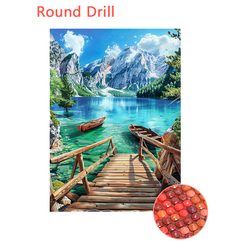 Snow Mountain Lake-Perceuse ronde