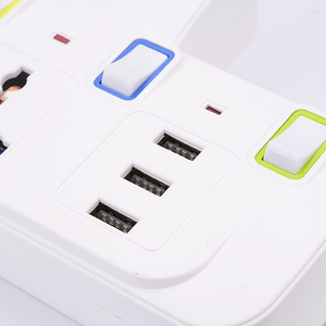 Wireless German <strong>Plug</strong> 3 Way <strong>Multi</strong> Outlet <strong>Plug</strong> <strong>Adapter</strong> Electrical <strong>EU</strong> to Universal Socket Adaptor USB Charging Power Converter - Product Image 6