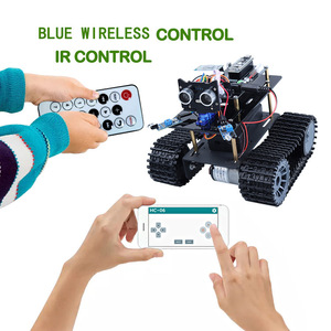Fabrika kaynağı toptan Nano Bluetooth paletli tankı akıllı araba programlama kiti Arduino ile uyumlu