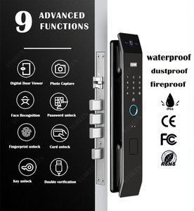 Riconoscimento facciale Tuya Wifi Smart Lock con fotocamera Video citofono App sblocca la combinazione di impronte digitali impermeabile blocco Nfc - Product Image 2