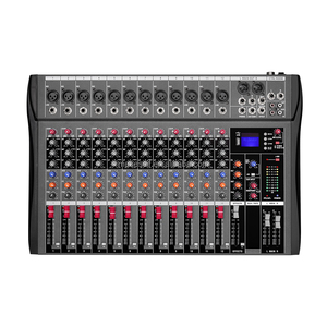 E/CT12 USB 48V Phantom Power DJ <strong>Controller</strong> 12 Channel Mixing Console Studio Audio Mixer for <strong>Computer</strong> Recording Sound <strong>Controller</strong> - Product Image 1