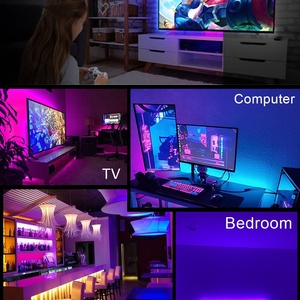 1 mt/satz Bluetooth App Control USB 5V SMD5050 RGB LED Streifen Licht mit Fernbedienung für TV Hintergrund Flexible Band Lichter - Product Image 5