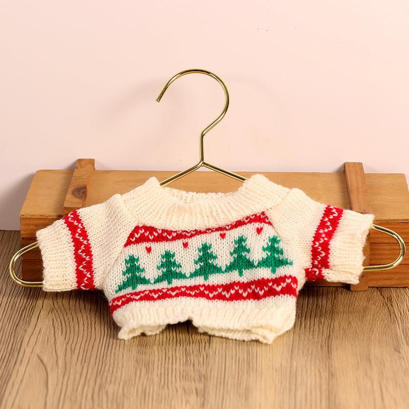 Maglione bianco albero di natale