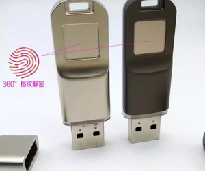 OEM定制免费标志雕刻USB 3.0闪存驱动器与指纹加密金属材料现货 - Product Image 3