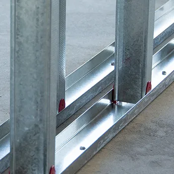 Tachuelas de Metal y pista para partición de paneles de yeso, tachuelas de marco de acero galvanizado Interior, 3-5/8 pulgadas, 20 calibres