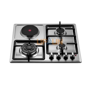 热销机型不锈钢顶板内置 60厘米燃气灶具 4 炉烤箱 - Product Image 4