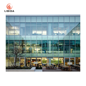 Rivestimento della parete della tenda di vetro strutturale Anti-corrosione, sistema di alluminio del bastone Unitized della struttura, facciata moderna di lusso della costruzione - Product Image 3