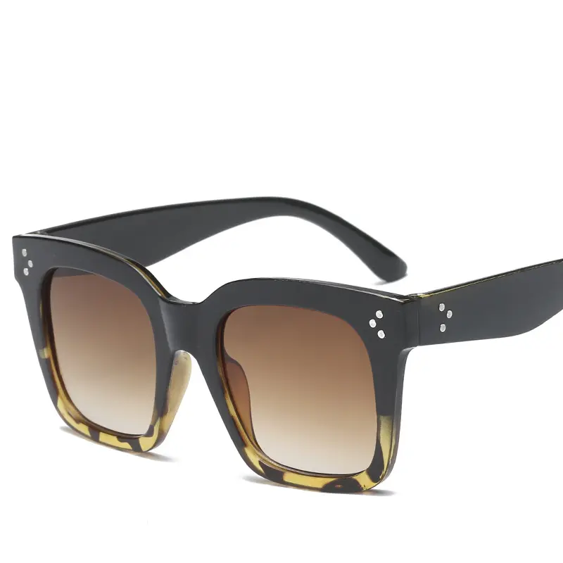 Новые модные квадратные солнцезащитные очки в Корейском стиле красочные отражающие солнцезащитные очки Индивидуальные трендовые солнцезащитные очки оптом