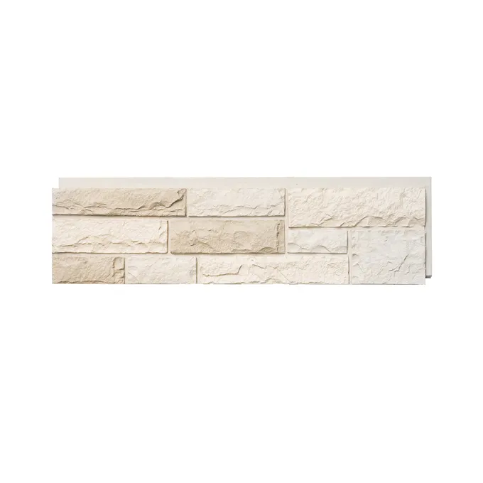 Incombustible ligero fácil de instalar PU piedra artificial poliuretano pared piedra molde Castillo panel para uso interior exterior