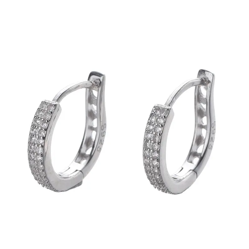 Nuovo arrivo oro 18K di lusso ultimo Design oro massiccio gioiello orecchino con diamanti reali orecchino per le donne gioielli