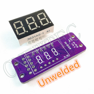 MAX7219 0.36 pollici 3 bit digitale Display a LED 7 segmento modulo 5 colore disponibile per Arduino STM32 STC AVR ESP32 non saldato - Product Image 5