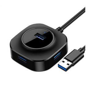黑色a型USB集线器适配器4端口USB3.0 5gbps计算机数据传输 - Product Image 1