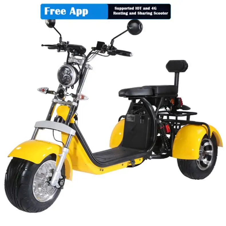 Atacado preço de alta qualidade elétrico 2019 moderno 3 roda triciclo elétrico/scooter/motocicleta citycoco para adultos