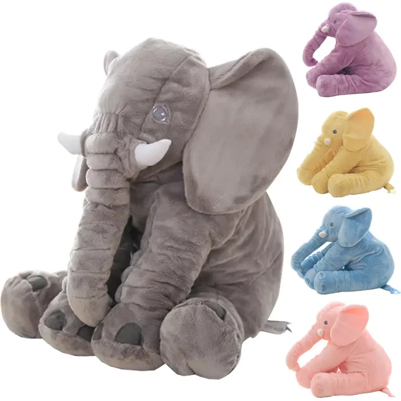 40/60cm infantil Appease Elefante Pelúcia Com Orelhas Grandes Brinquedos Recheado Bebê Elefante Brinquedo De Pelúcia