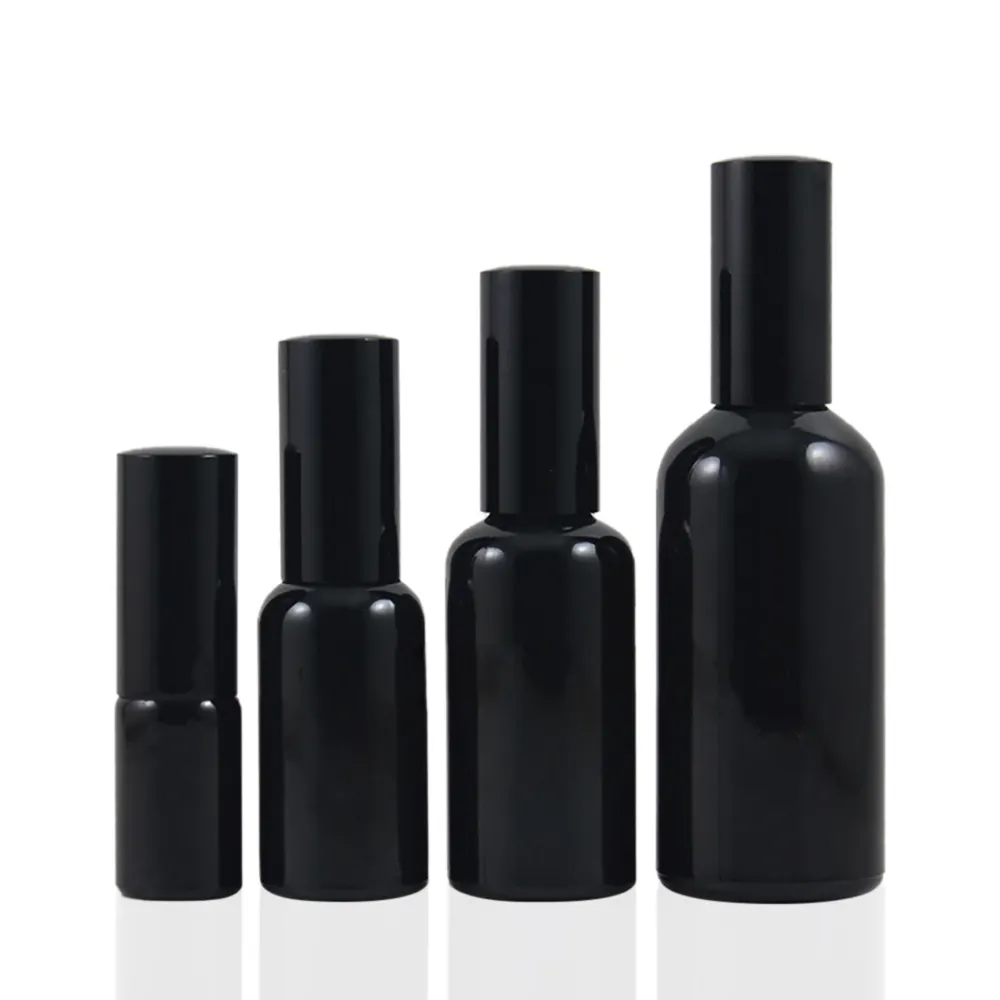 PGX20 negro 10ml 15ml 30ml 50ml 100ml botella de perfume botella de Colonia botella de perfume de aerosol de vidrio