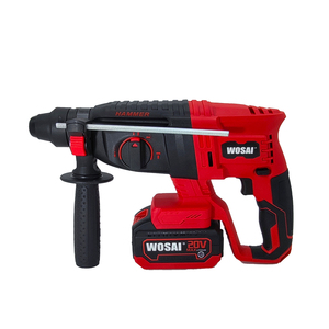 WOSAI電動工具キット20vプロフェッショナルコードレスブラシレスハンマードリルレンチトリマーブロワー電動工具コンボセットキット