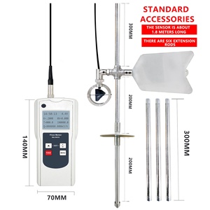 เครื่องวัดอัตราการไหลแบบพกพาเครื่องวัดความเร็ว FM-210V10เครื่องวัดการไหลแบบช่องเปิดเครื่องวัดการไหลแบบดิจิตอล - Product Image 1