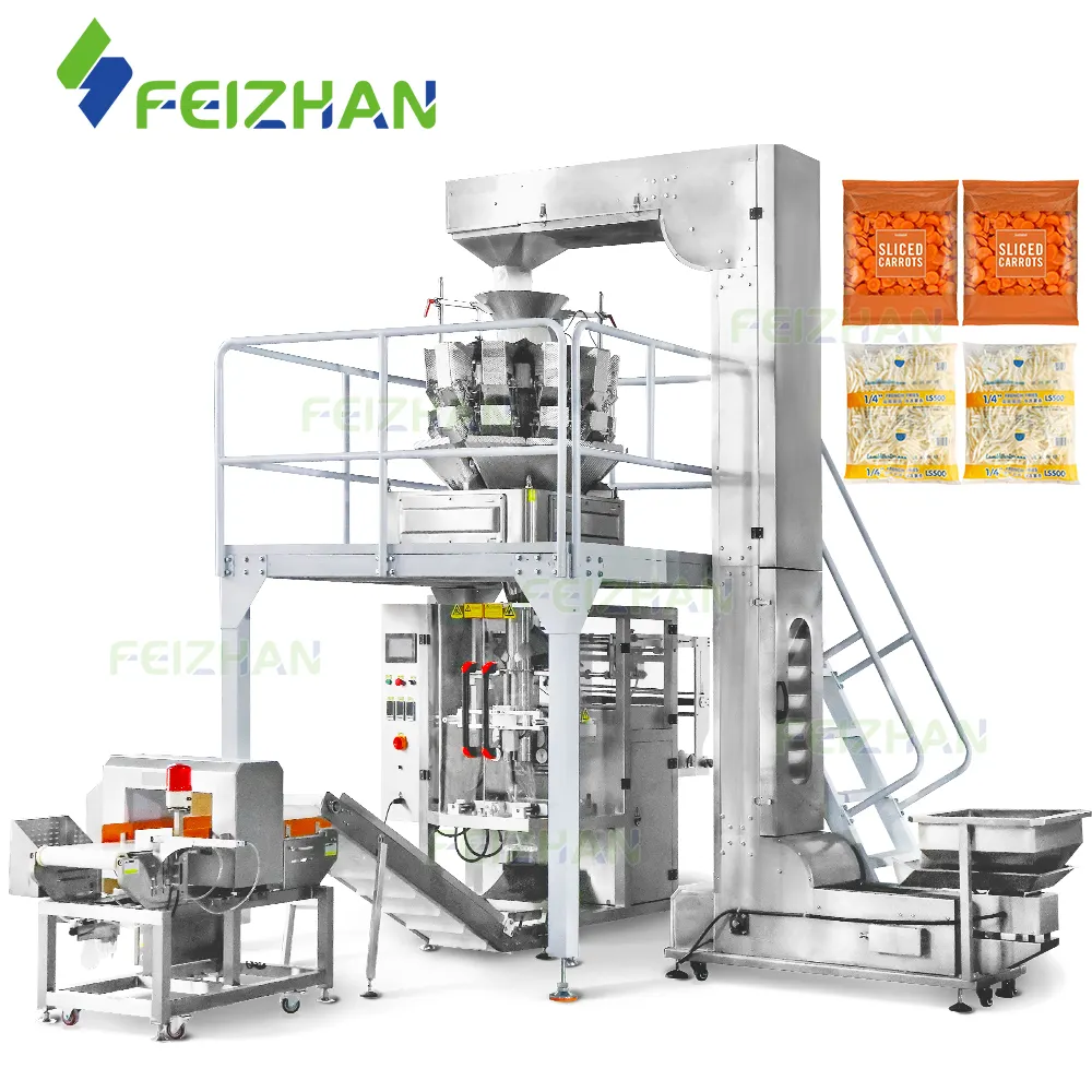 FEIZHAN FZ-GW10 otomatik 10 kafaları granül fıstık bisküvi patates cipsi tavuk Nugget paket pirinç çuvalı tartma paketleme makinesi