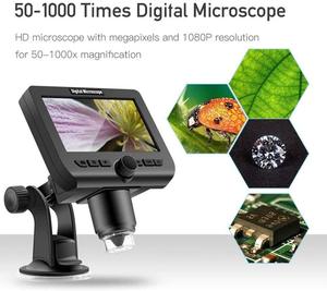 Microscopio con cámara G600 600X 3.6MP Pantalla HD Carga USB Digital portátil + Luz LED para reparación de teléfonos móviles - Product Image 5